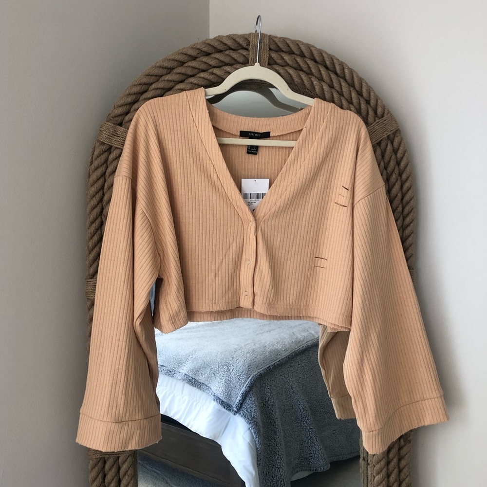 Button-up Crop Top